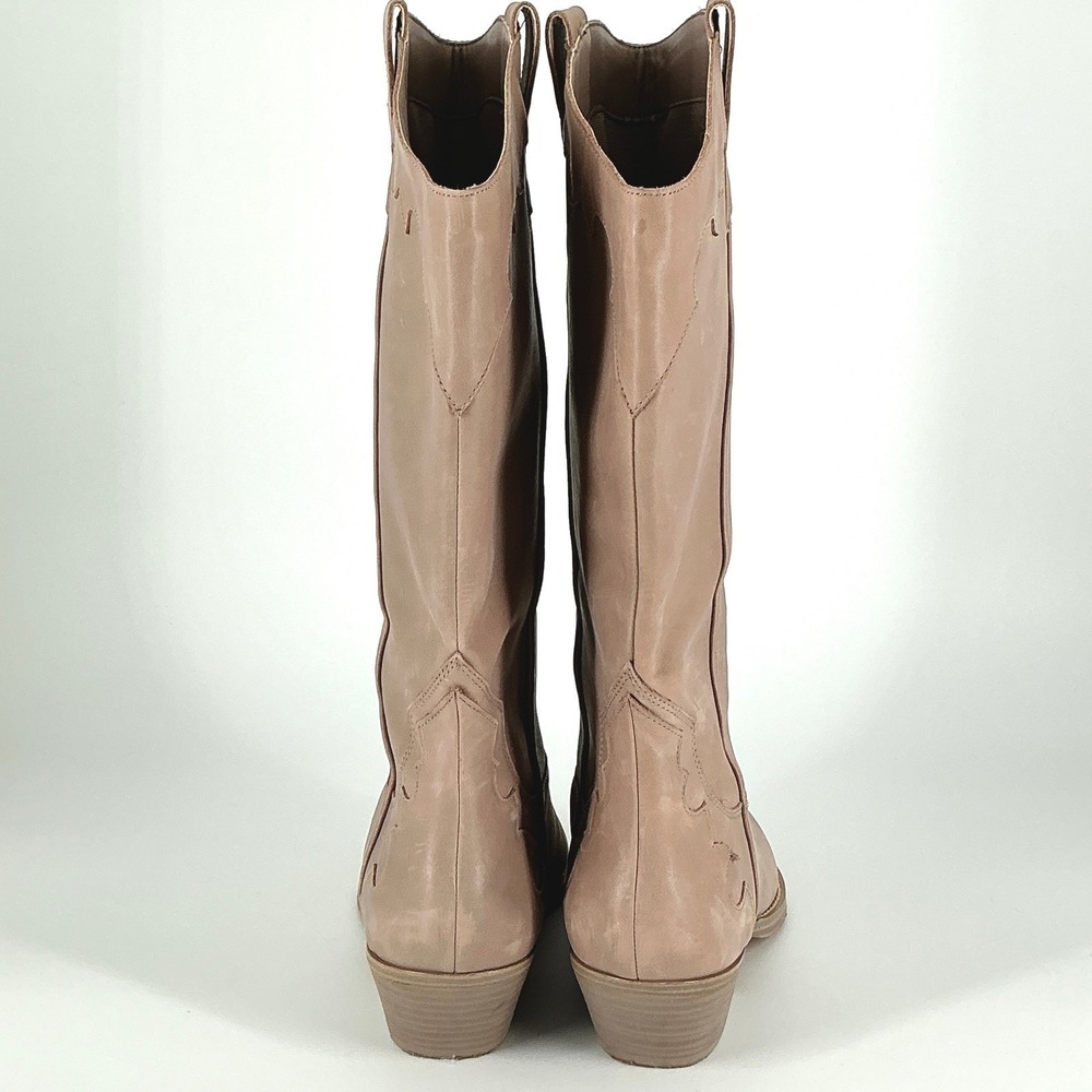 Marc Fisher LTD Size 10 READ Hilaria Tan Leather Western Cowboy Boots Pointed - Picture 12 of 15